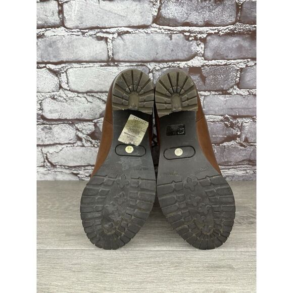 Sartore Paris Brown Leather Ankle Chelsea Vibram Heel Booties Women’s 38EU/7M US - Picture 15 of 16